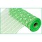 10.5" Metallic Cotton Ball Mesh Ribbon: Lime Green/White (10 Yards)
